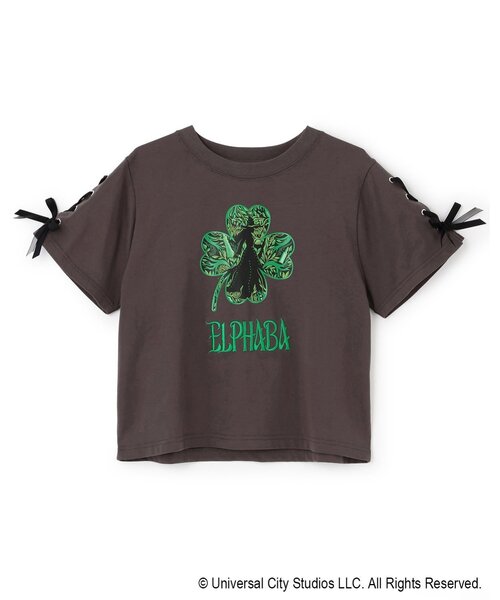 mezzo piano Junior(メゾピアノジュニア)の「【WICKED】レースアップリボンアソートTシャツ(Tシャツ/カットソー・キッズ・ピンク/エメラルド/チャコール・M:150cm/S:140cm/L:160cm)」の7枚目の写真
