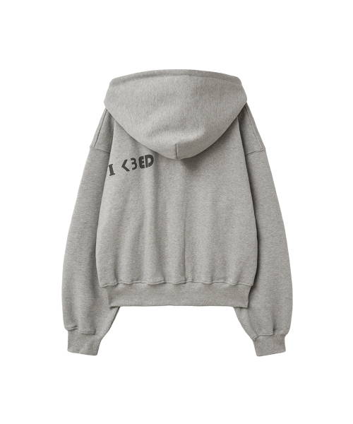 UUUUP(ユープ)の「チェックブレンデッドフードジップアップ - メランジグレー(パーカー・レディース・その他・MEDIUM/SMALL)」の2枚目の写真
