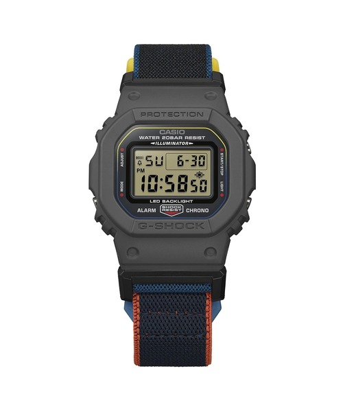 G-SHOCK（ジーショック）の「NEW CLOTH BANDシリーズ / DW-5600MNC-8A2JF（デジタル腕時計・メンズ・グレー・FREE）」の3枚目の写真