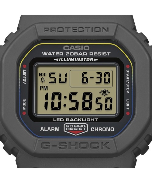 G-SHOCK（ジーショック）の「NEW CLOTH BANDシリーズ / DW-5600MNC-8A2JF（デジタル腕時計・メンズ・グレー・FREE）」の4枚目の写真