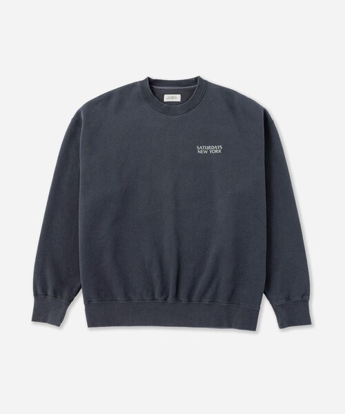 Saturdays NYC(サタデーズ ニューヨークシティ )の「Ari Relaxed Ozone Washed Sweatshirt(スウェット・メンズ・ネイビー/スミクロ・L/S/M/XL)」の22枚目の写真