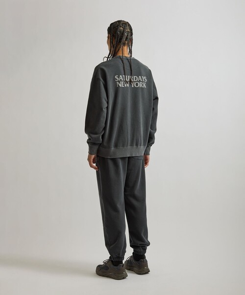 Saturdays NYC(サタデーズ ニューヨークシティ )の「Ari Relaxed Ozone Washed Sweatshirt(スウェット・メンズ・ネイビー/スミクロ・L/S/M/XL)」の9枚目の写真