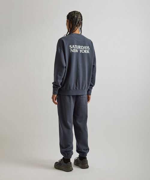Saturdays NYC(サタデーズ ニューヨークシティ )の「Ari Relaxed Ozone Washed Sweatshirt(スウェット・メンズ・ネイビー/スミクロ・L/S/M/XL)」の12枚目の写真