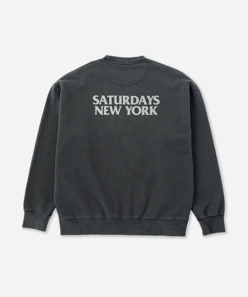 Saturdays NYC(サタデーズ ニューヨークシティ )の「Ari Relaxed Ozone Washed Sweatshirt(スウェット・メンズ・ネイビー/スミクロ・L/S/M/XL)」の19枚目の写真
