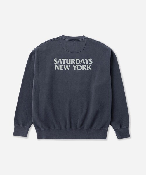 Saturdays NYC(サタデーズ ニューヨークシティ )の「Ari Relaxed Ozone Washed Sweatshirt(スウェット・メンズ・ネイビー/スミクロ・L/S/M/XL)」の20枚目の写真