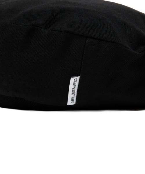 COOTIE PRODUCTIONS（クーティープロダクションズ）の「Plaited Jersey Beret（ハンチング/ベレー帽・メンズ・ブラック・FREE）」の5枚目の写真