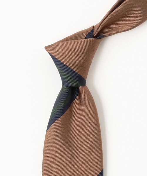 BEAMS F（ビームスエフ）の「TUDOR ROSES / シルク ストライプ ネクタイ（ネクタイ・メンズ・ネイビー/ベージュ・ONE SIZE）」の5枚目の写真
