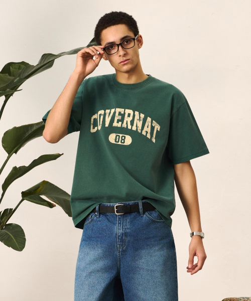 COVERNAT（カバーナット）の「クラックアーチロゴダイングTシャツチャコール（Tシャツ/カットソー・レディース・その他・SMALL/MEDIUM/LARGE/X-LARGE/XX-LARGE/X-SMALL）」の4枚目の写真