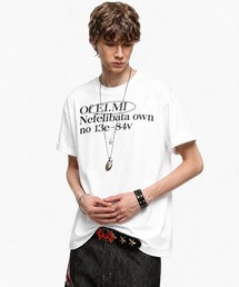 レタリングロゴプリントTシャツ