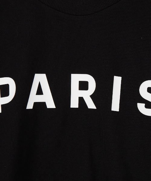 PARIS SAINT-GERMAIN（パリサンジェルマン）の「[PARIS SAINT-GERMAIN/パリ・サン＝ジェルマン] PARISロゴ ラバープリント ショートスリーブTシャツ（Tシャツ/カットソー・メンズ・ブラック/ホワイト・XL/L/M）」の9枚目の写真