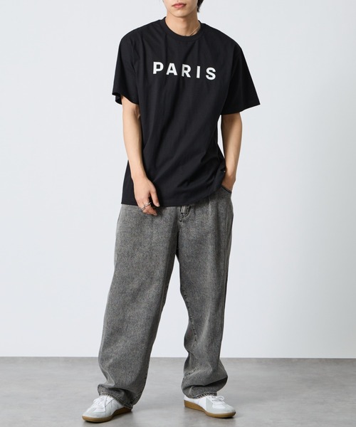 PARIS SAINT-GERMAIN（パリサンジェルマン）の「[PARIS SAINT-GERMAIN/パリ・サン＝ジェルマン] PARISロゴ ラバープリント ショートスリーブTシャツ（Tシャツ/カットソー・メンズ・ブラック/ホワイト・XL/L/M）」の12枚目の写真