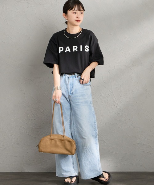 PARIS SAINT-GERMAIN（パリサンジェルマン）の「[PARIS SAINT-GERMAIN/パリ・サン＝ジェルマン] PARISロゴ ラバープリント ショートスリーブTシャツ（Tシャツ/カットソー・メンズ・ブラック/ホワイト・XL/L/M）」の13枚目の写真