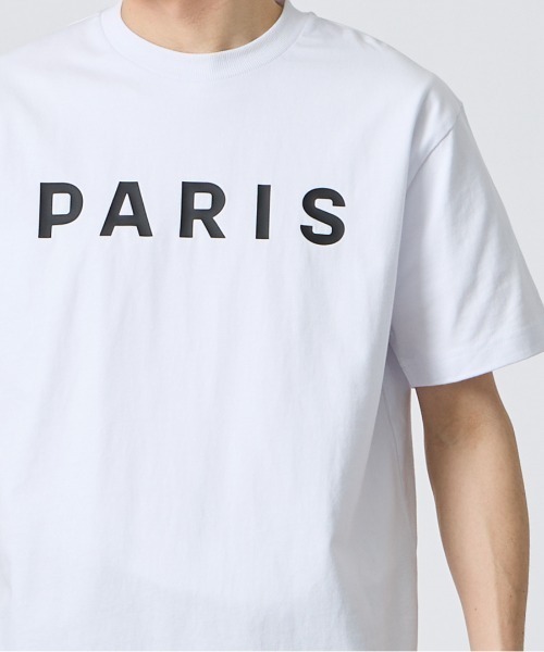 PARIS SAINT-GERMAIN（パリサンジェルマン）の「[PARIS SAINT-GERMAIN/パリ・サン＝ジェルマン] PARISロゴ ラバープリント ショートスリーブTシャツ（Tシャツ/カットソー・メンズ・ブラック/ホワイト・XL/L/M）」の21枚目の写真