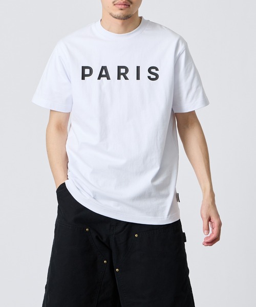 PARIS SAINT-GERMAIN（パリサンジェルマン）の「[PARIS SAINT-GERMAIN/パリ・サン＝ジェルマン] PARISロゴ ラバープリント ショートスリーブTシャツ（Tシャツ/カットソー・メンズ・ブラック/ホワイト・XL/L/M）」の15枚目の写真