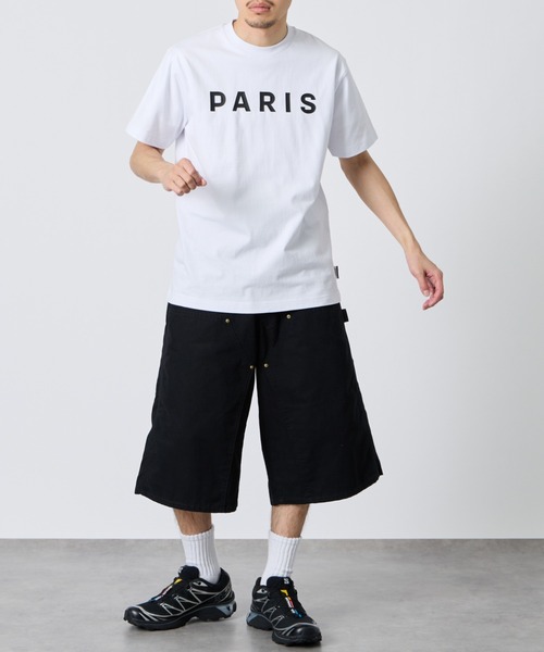 PARIS SAINT-GERMAIN（パリサンジェルマン）の「[PARIS SAINT-GERMAIN/パリ・サン＝ジェルマン] PARISロゴ ラバープリント ショートスリーブTシャツ（Tシャツ/カットソー・メンズ・ブラック/ホワイト・XL/L/M）」の11枚目の写真