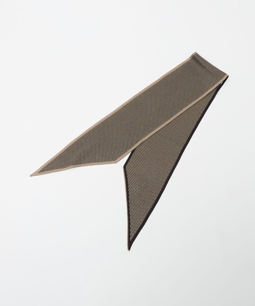 SOVEREIGN（ソブリン）の「【別注】＜DIMAGLIA CRAVATTE＞ミニチェック ニット スカーフ（ストール/ショール・メンズ・ダークグリーン/ベージュ/ピンク・FREE）」の2枚目の写真