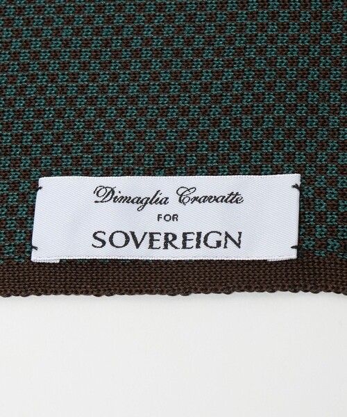 SOVEREIGN（ソブリン）の「【別注】＜DIMAGLIA CRAVATTE＞ミニチェック ニット スカーフ（ストール/ショール・メンズ・ダークグリーン/ベージュ/ピンク・FREE）」の10枚目の写真