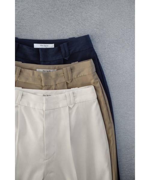 Her lip to（ハーリップトゥー）の「Twill Tapered Pants（その他パンツ・レディース・ベージュ/オフホワイト/ダークネイビー・S/M）」の20枚目の写真