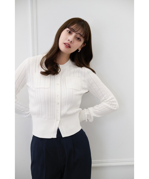 Her lip to（ハーリップトゥー）の「Twill Tapered Pants（その他パンツ・レディース・ベージュ/オフホワイト/ダークネイビー・S/M）」の21枚目の写真