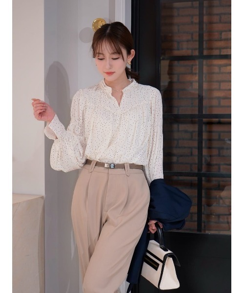 Her lip to（ハーリップトゥー）の「Twill Tapered Pants（その他パンツ・レディース・ベージュ/オフホワイト/ダークネイビー・S/M）」の11枚目の写真