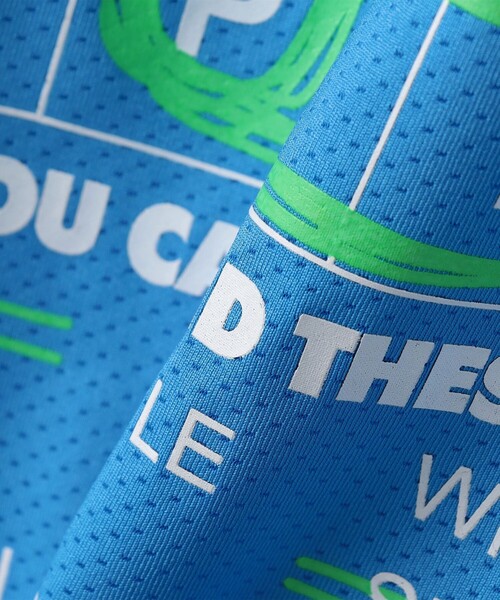 THE PARK SHOP(ザパークショップ)の「THE PARK SHOP:115~145cm /WORD SEARCH Tシャツ(Tシャツ/カットソー・キッズ・イエロー/ブルー・135/115/145/125)」の4枚目の写真