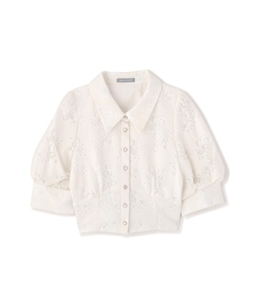 JILL by JILL STUART（ジルバイジルスチュアート）の「ウエストビスチェデザインブラウス（シャツ/ブラウス・レディース・ブラック/ホワイト/グリーン・FREE）」の5枚目の写真