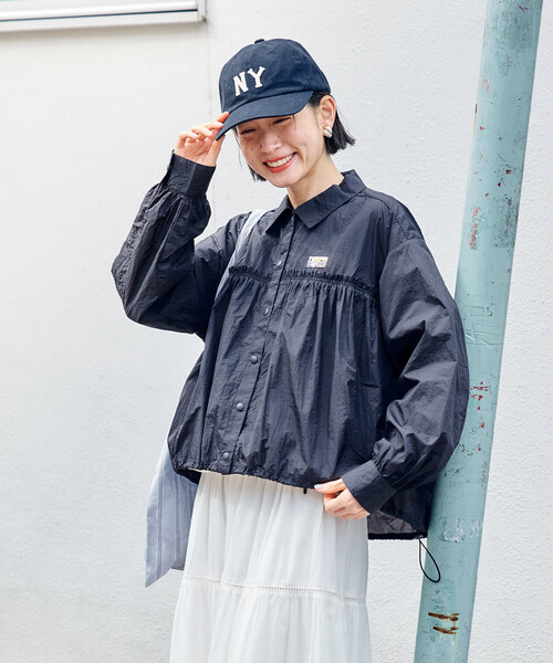 セール】Super Light Nylon ショートギャザーシャツ＜セットアップ対応