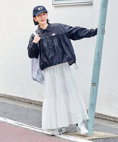 セール】Super Light Nylon ショートギャザーシャツ＜セットアップ対応