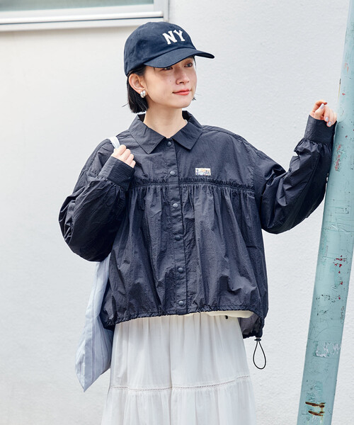 セール】Super Light Nylon ショートギャザーシャツ＜セットアップ対応