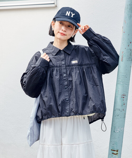 セール】Super Light Nylon ショートギャザーシャツ＜セットアップ対応