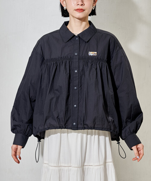 セール】Super Light Nylon ショートギャザーシャツ＜セットアップ対応