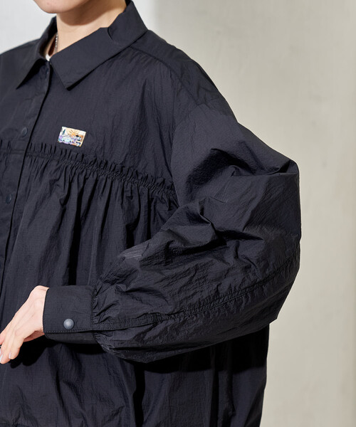 セール】Super Light Nylon ショートギャザーシャツ＜セットアップ対応