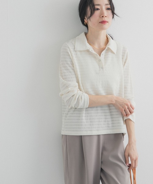 URBAN RESEARCH DOORS(アーバンリサーチドアーズ)の「カットレースシャツ(シャツ/ブラウス・レディース・ブラック/オフホワイト・FREE)」の3枚目の写真