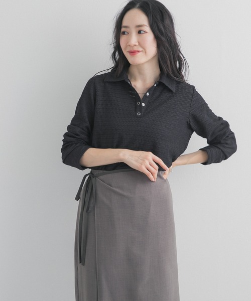 URBAN RESEARCH DOORS(アーバンリサーチドアーズ)の「カットレースシャツ(シャツ/ブラウス・レディース・ブラック/オフホワイト・FREE)」の10枚目の写真