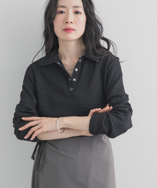 URBAN RESEARCH DOORS(アーバンリサーチドアーズ)の「カットレースシャツ(シャツ/ブラウス・レディース・ブラック/オフホワイト・FREE)」の11枚目の写真