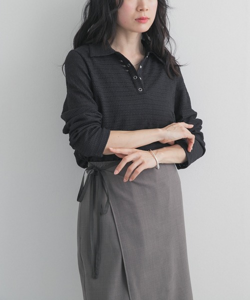 URBAN RESEARCH DOORS(アーバンリサーチドアーズ)の「カットレースシャツ(シャツ/ブラウス・レディース・ブラック/オフホワイト・FREE)」の13枚目の写真