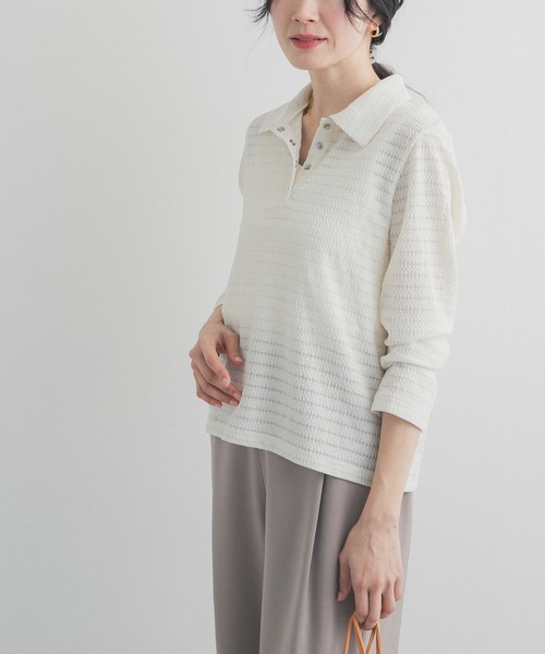 URBAN RESEARCH DOORS(アーバンリサーチドアーズ)の「カットレースシャツ(シャツ/ブラウス・レディース・ブラック/オフホワイト・FREE)」の4枚目の写真