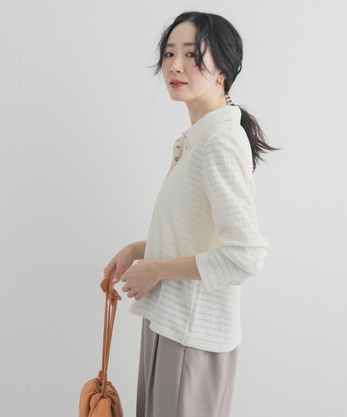 URBAN RESEARCH DOORS(アーバンリサーチドアーズ)の「カットレースシャツ(シャツ/ブラウス・レディース・ブラック/オフホワイト・FREE)」の6枚目の写真