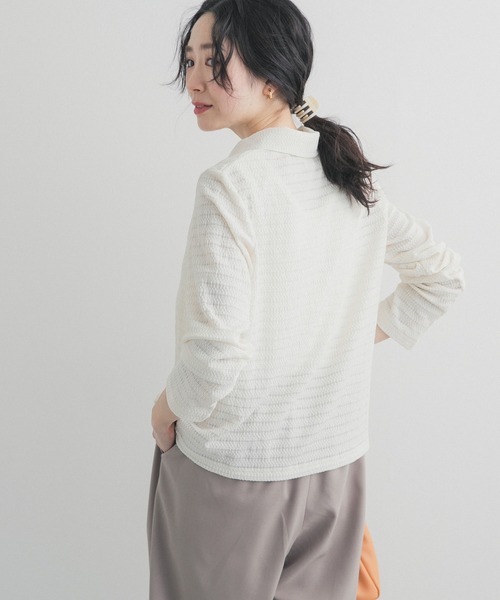 URBAN RESEARCH DOORS(アーバンリサーチドアーズ)の「カットレースシャツ(シャツ/ブラウス・レディース・ブラック/オフホワイト・FREE)」の7枚目の写真