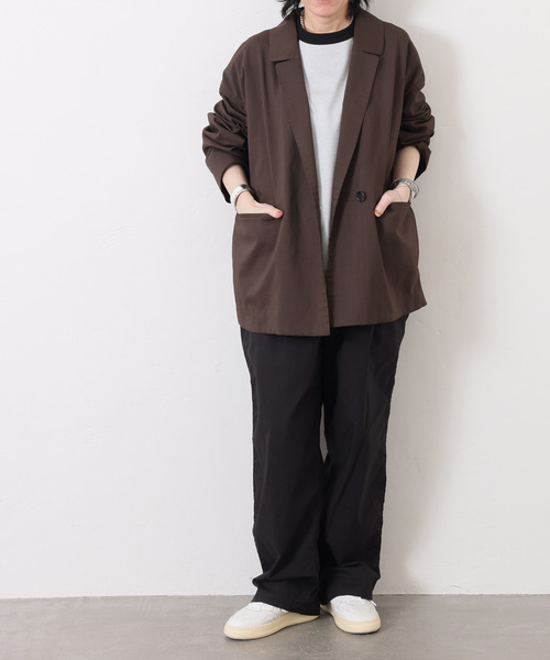 JOURNAL STANDARD LUXE(ジャーナルスタンダード ラックス)の「【HTS 】COTTON EASY PANTS(その他パンツ・レディース・ブラック/サックスブルー/レンガ・48)」の4枚目の写真