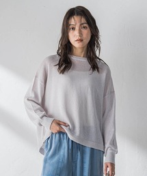 ペーパーブレンドルーズニットプルオーバー