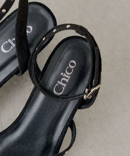 Chico(チコ)の「スエードストラップサンダル(サンダル・レディース・ベージュ/ブラック/ライトベージュ・SMALL/MEDIUM/LARGE)」の11枚目の写真