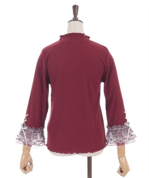 axes femme(アクシーズファム)の「苺チュールレース七分袖PO(Tシャツ/カットソー・レディース・キナリ/レッド/ブラック・FREE)」の19枚目の写真