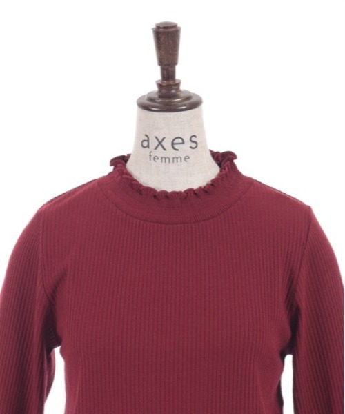 axes femme(アクシーズファム)の「苺チュールレース七分袖PO(Tシャツ/カットソー・レディース・キナリ/レッド/ブラック・FREE)」の20枚目の写真