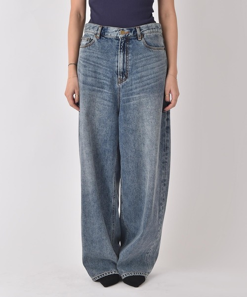 AKTE（アクテ）の「ルーズフィットデニムパンツ（デニムパンツ・レディース・ブルー・2T/2/1）」の9枚目の写真