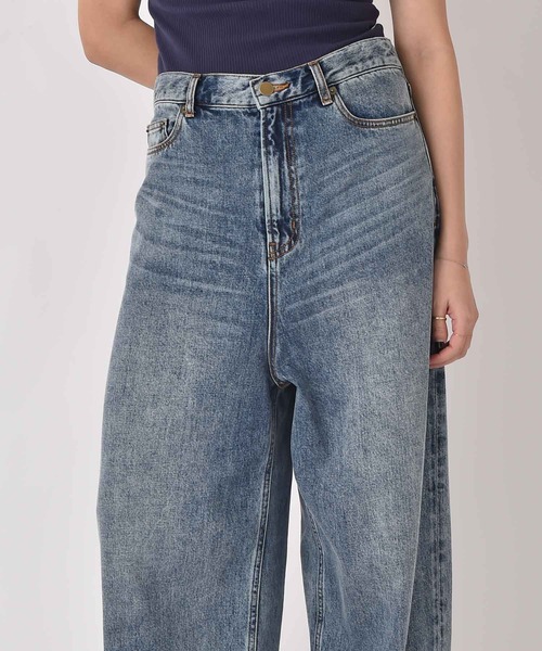 AKTE（アクテ）の「ルーズフィットデニムパンツ（デニムパンツ・レディース・ブルー・2T/2/1）」の5枚目の写真