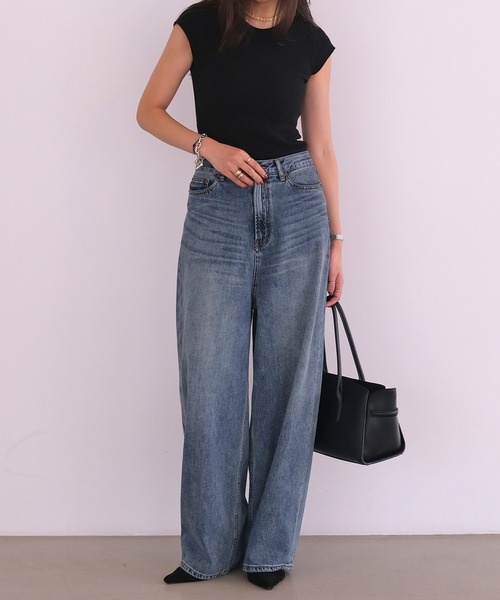 AKTE(アクテ)の「ルーズフィットデニムパンツ(デニムパンツ・レディース・ブルー・2T/2/1)」の18枚目の写真
