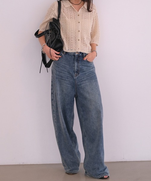AKTE(アクテ)の「ルーズフィットデニムパンツ(デニムパンツ・レディース・ブルー・2T/2/1)」の19枚目の写真