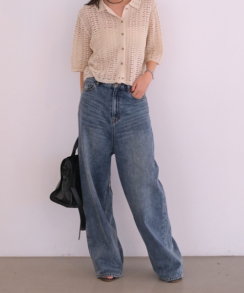 AKTE(アクテ)の「ルーズフィットデニムパンツ(デニムパンツ・レディース・ブルー・2T/2/1)」の21枚目の写真