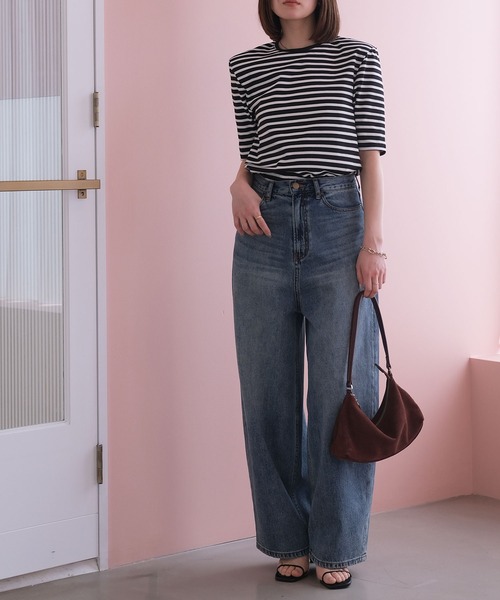 AKTE(アクテ)の「ルーズフィットデニムパンツ(デニムパンツ・レディース・ブルー・2T/2/1)」の11枚目の写真